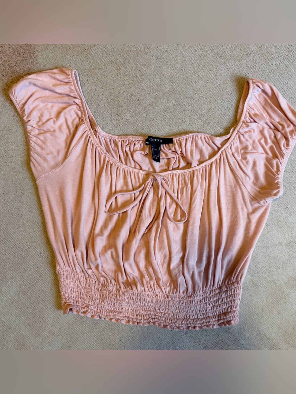 Light Pink Crop Top